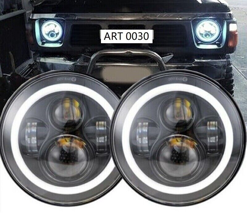 0030 Nissan Patrol Gr (Y60) Faros Delanteros Full LED Con Luces D&iacute;a Angel Eyes