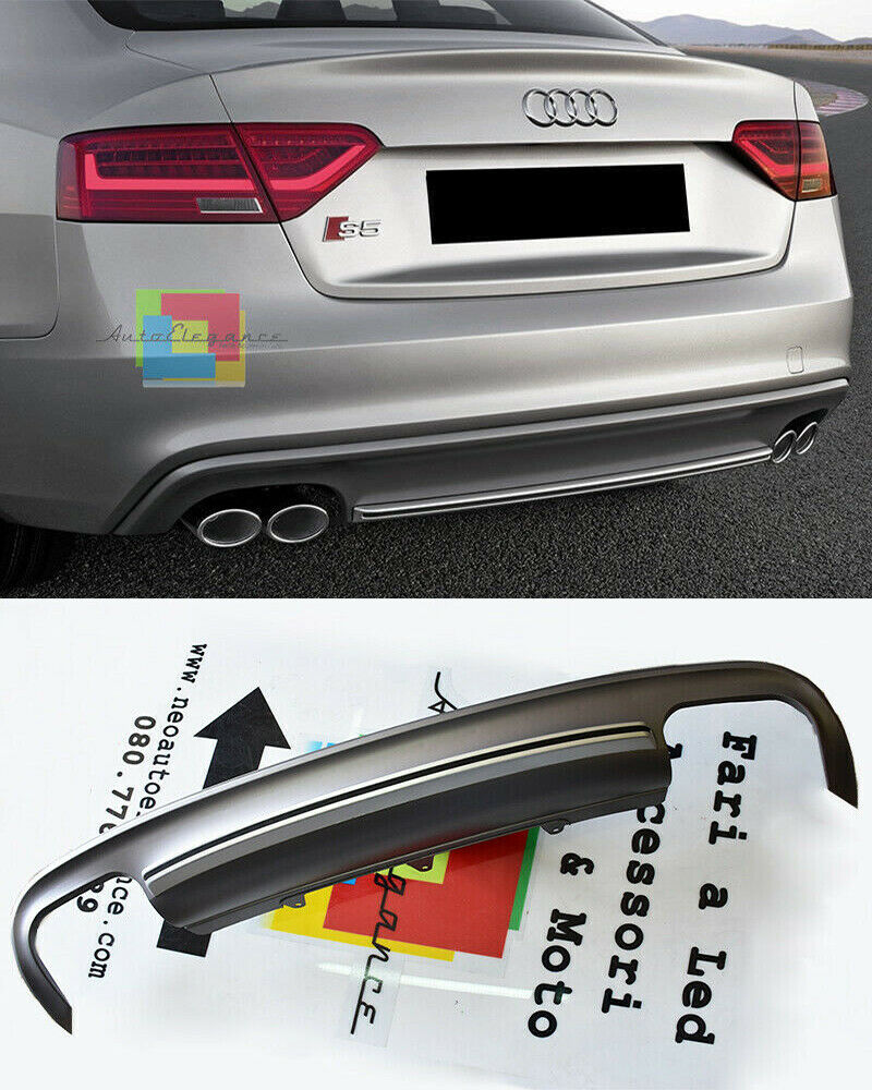 Sous Pare-Chocs Pour Audi A5 Cabriolet 2012-2015 Diffuseur Arri&egrave;re Design S5