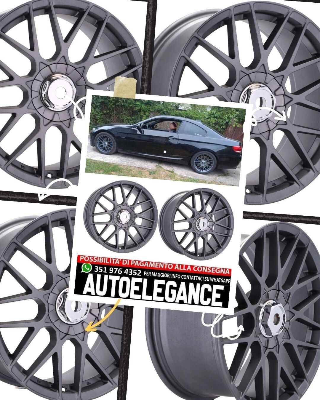 CERCHI CERCHIO IN LEGA 18" Adatto per VW AUDI BMW MERCEDES