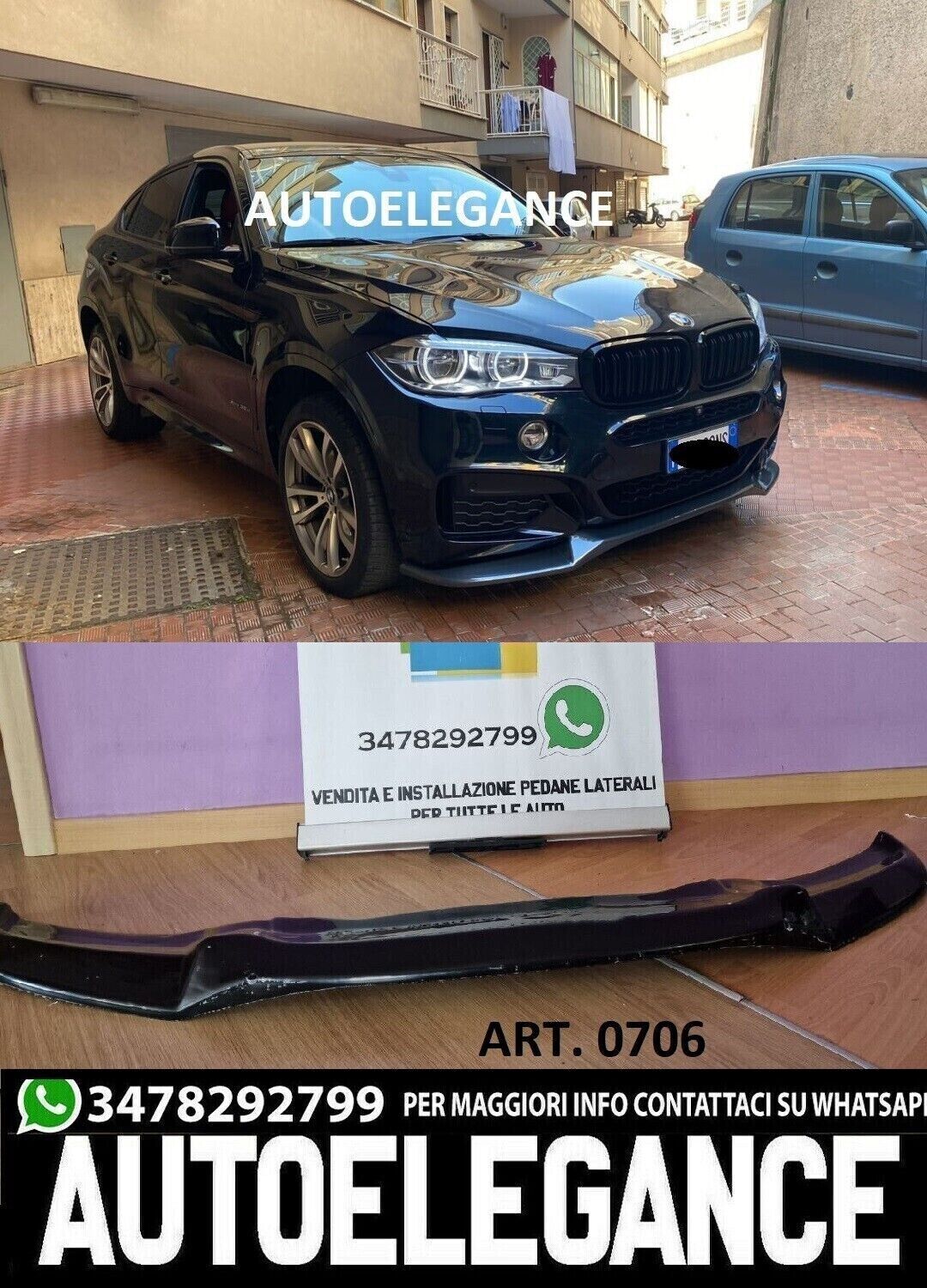 LOOK MAX LAME DE PARE-CHOCS SOUS PARE-CHOCS ADAPTE POUR BMW X5 F15 X6 F16 MSPORT