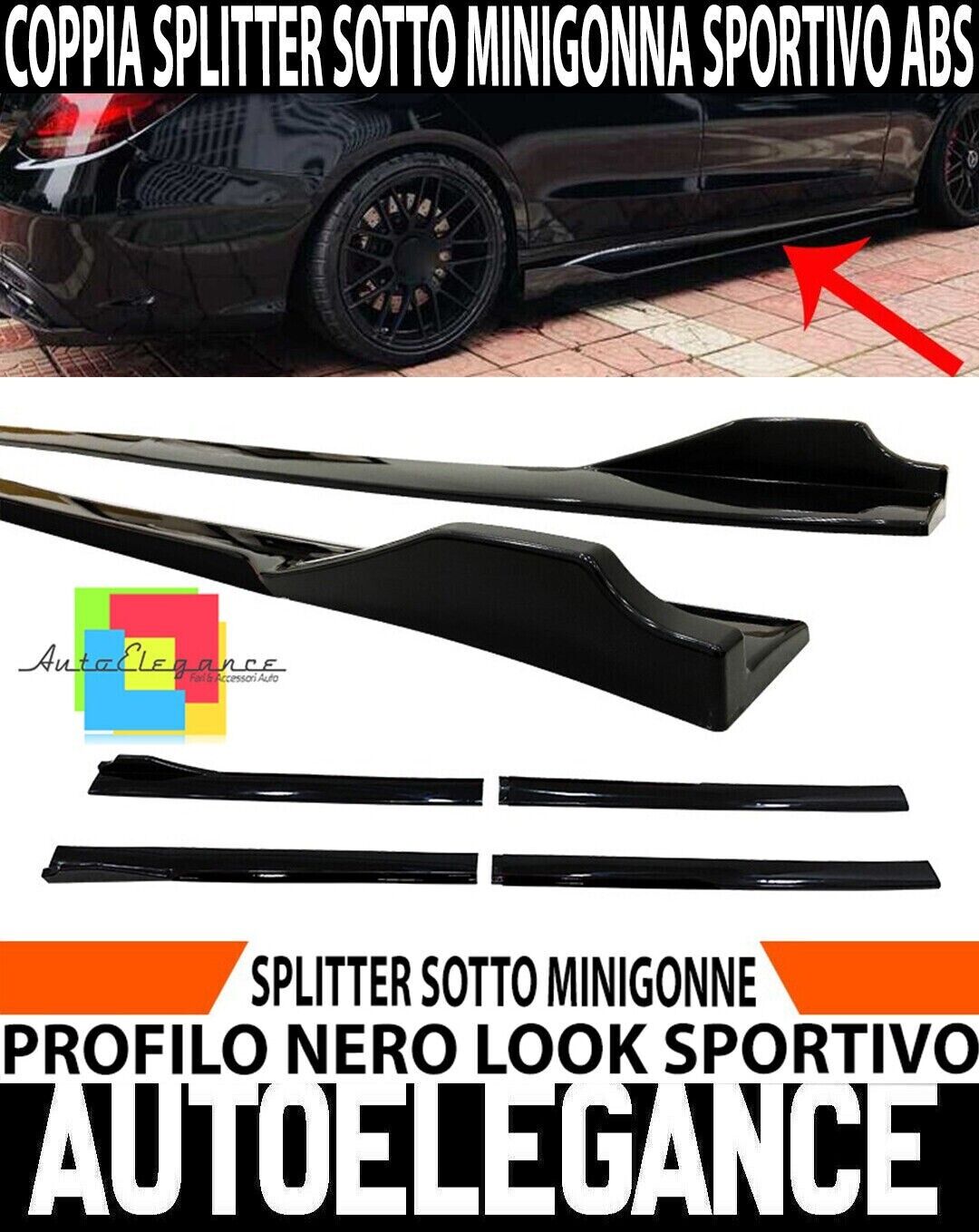 PAAR STO&szlig;STANGEN-ABSTANDSHALTER MERCEDES UNTER SEITENSCHWELLEN SPORT ABS 210-1