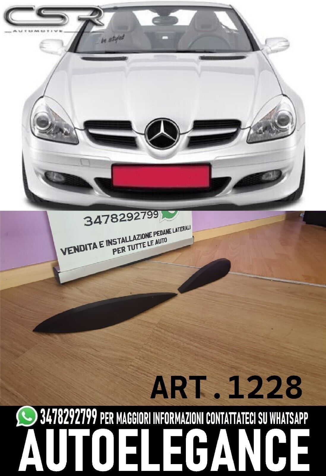 Juego De Cubiertas De Faros CSR Adecuados Para Mercedes SLK R171 04-11