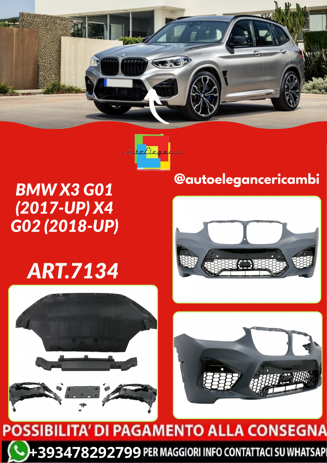 ART.7134 STO?STANGE VORNE BMW X3 G01 (2017–) X4 G02 (2018–)