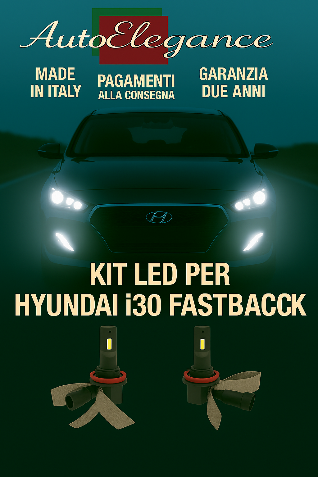 Kit Led H7 Abbagliants 6000K Pour Hyundai I30 Fastback | Blanc Canbus