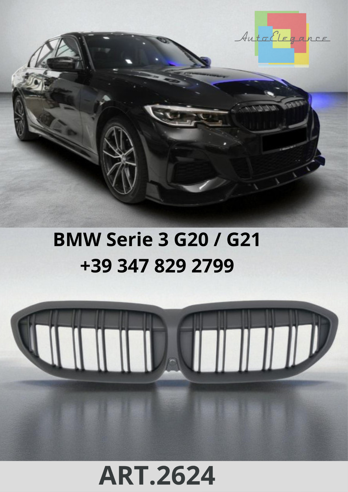 ART.2624 Kalander Passend F&uuml;r BMW 3er G20 / G21 (2019-2022) Sport Doppel