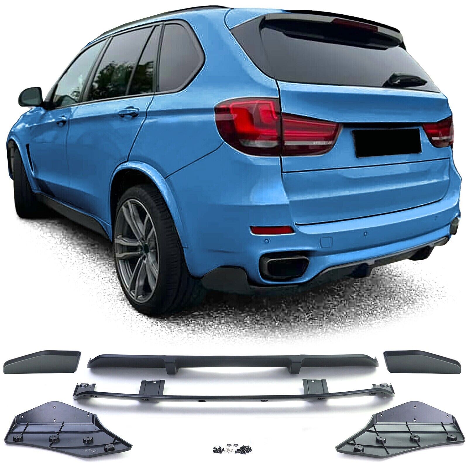 Diffusor Hinten Performance Matte Black Geeignet f&uuml;r BMW X5 F15