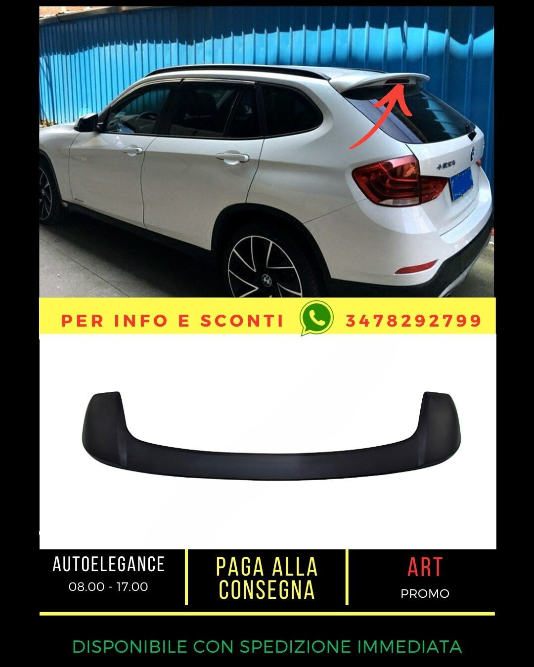 ?SPOILER COMPATIBILE per BMW X1 E84 2009-2015?