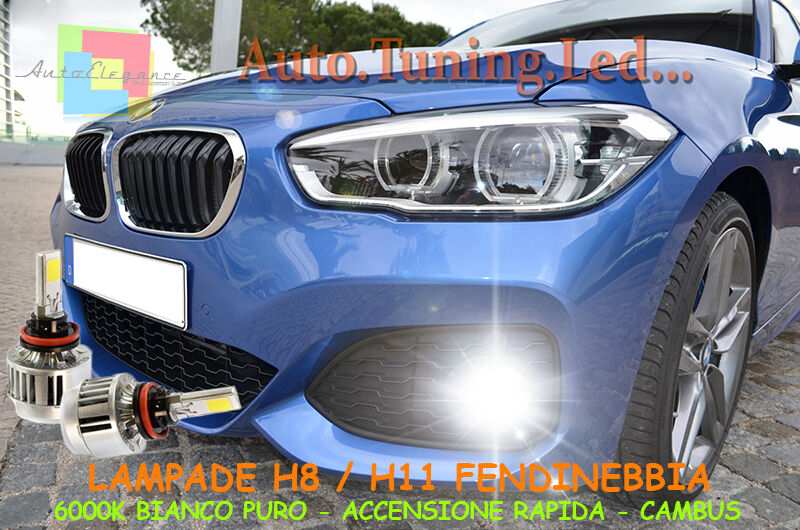 AUDI Q5 2008-2014 LAMPADE H11 CREE LED FENDINEBBIA 6000K BIANCO RAPIDO
