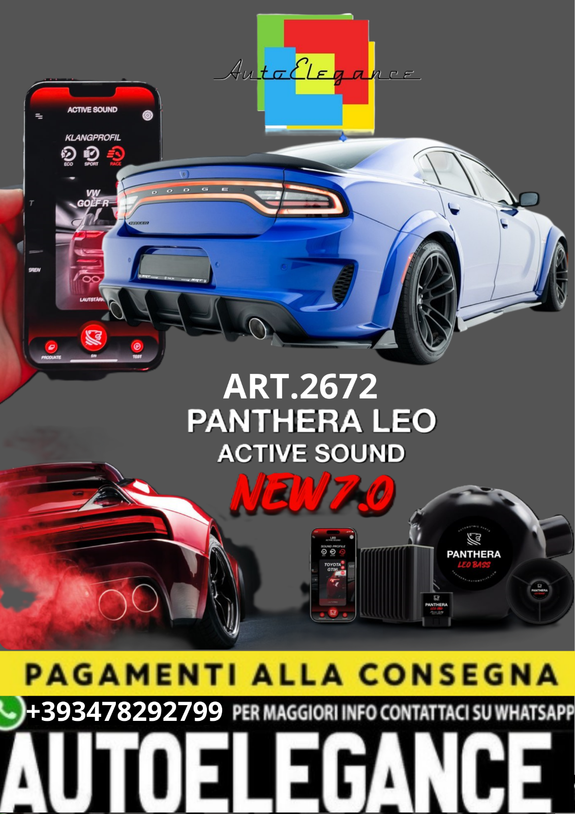 ART.2672 Panthera Sound System Passend F&uuml;r Dodge Ladeger&auml;t Rt / SRT