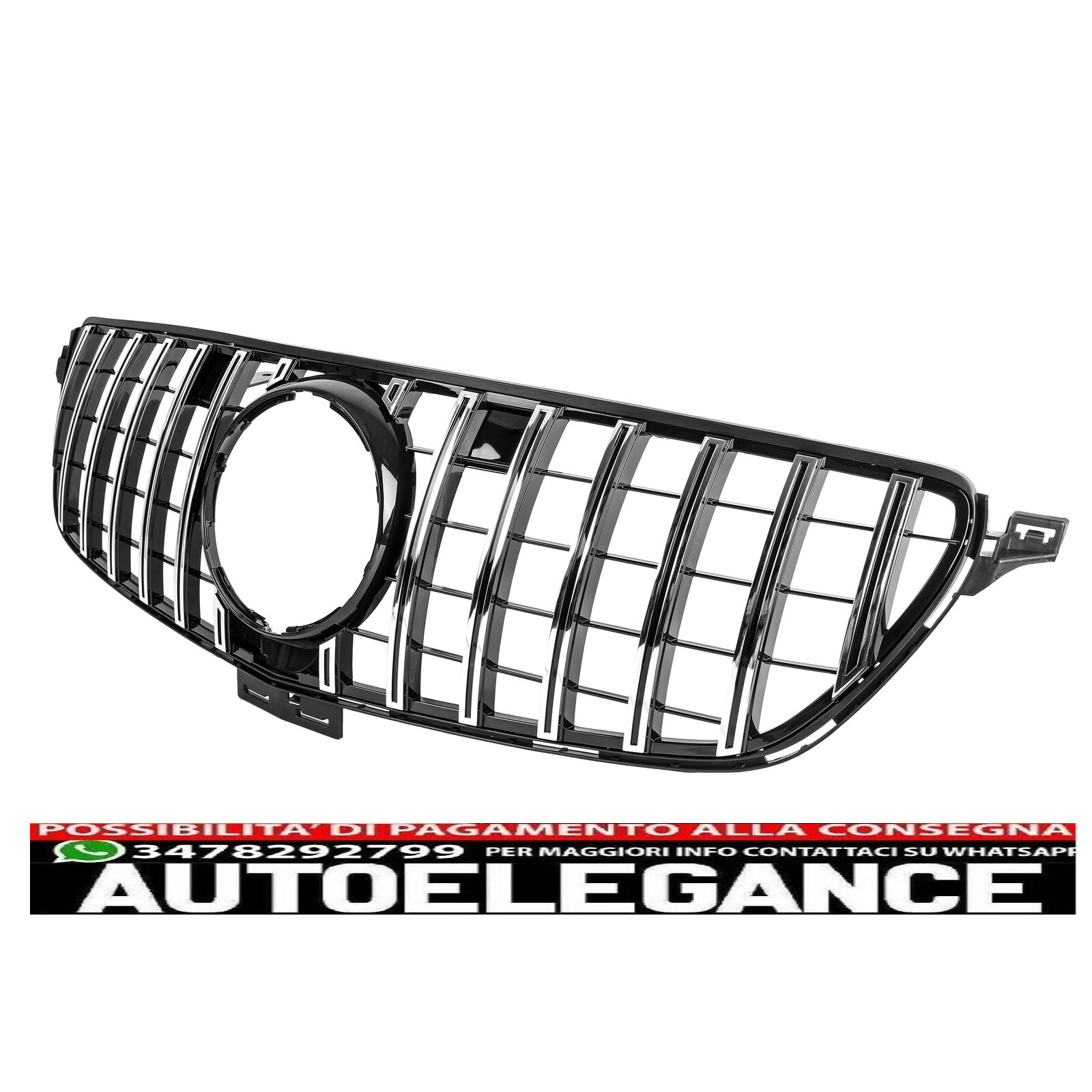 Radiateur Grille Panamericana Appropri&eacute; For Mercedes Gle W166 15-18 Brillant C