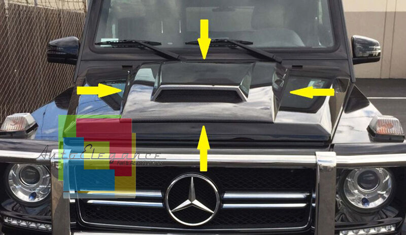 SPOILER SUL COFANO ANTERIORE MERCEDES BENZ CLASSE G W463 PRESA D'ARIA