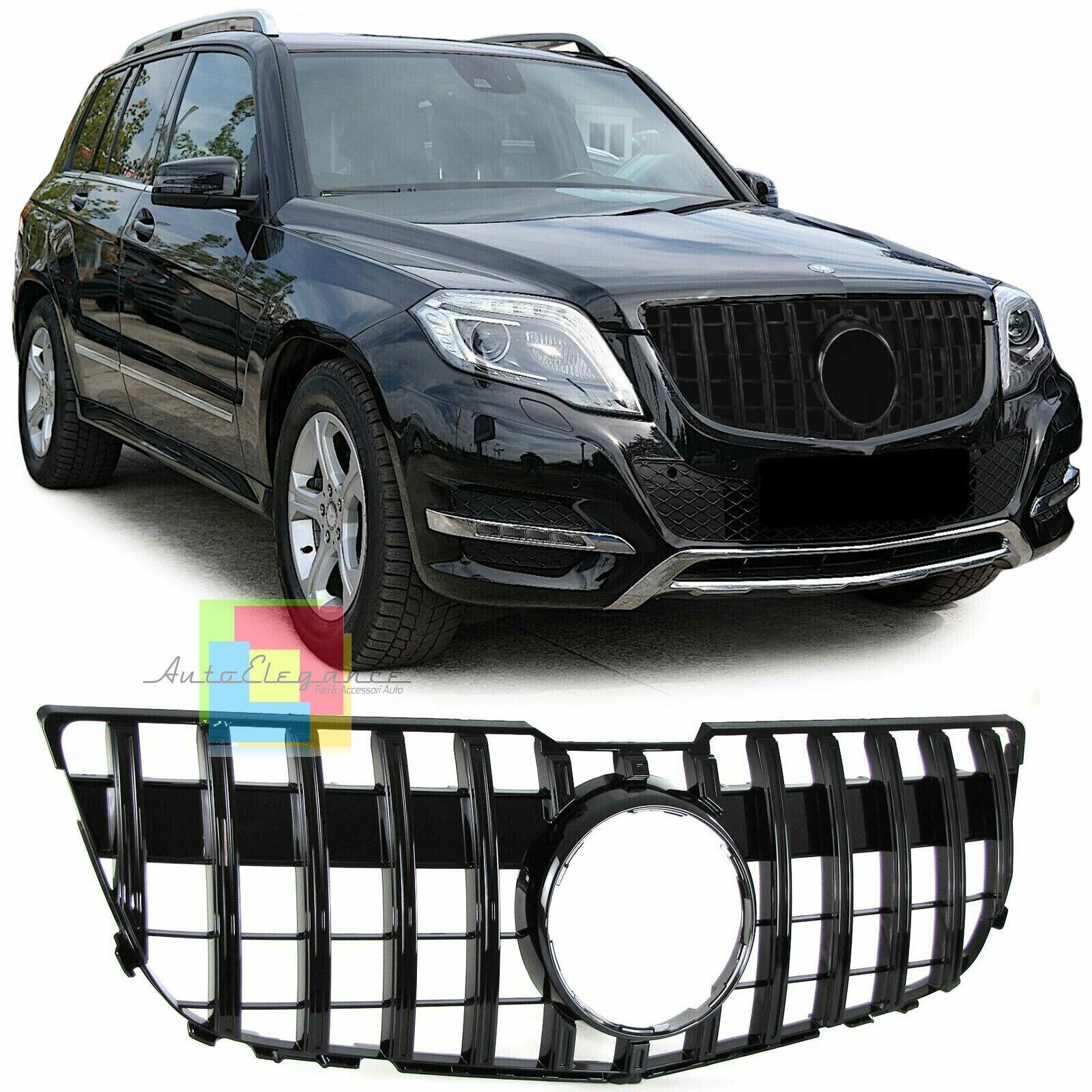 CALANDRE AVANT MERCEDES GLK 2008-2012 AMG PANAMERICANA CALANDRE NOIRE