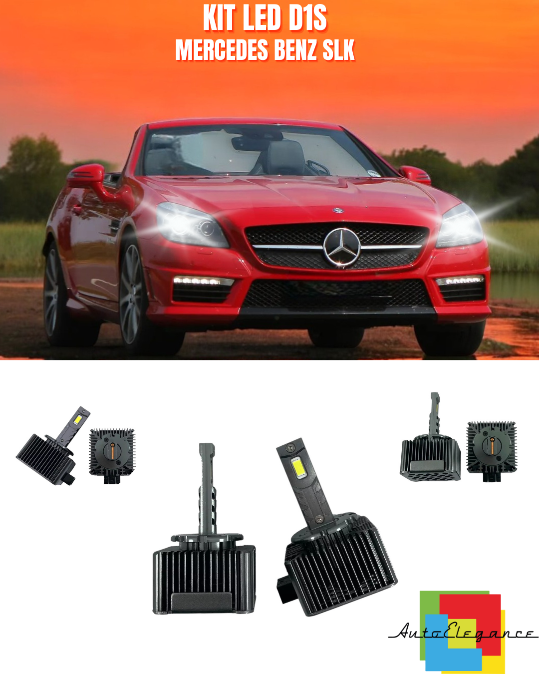 ?Lampes Anabagliantes D1S LED 6000K Adapt&eacute;es Pour Mercedes Benz SLK?