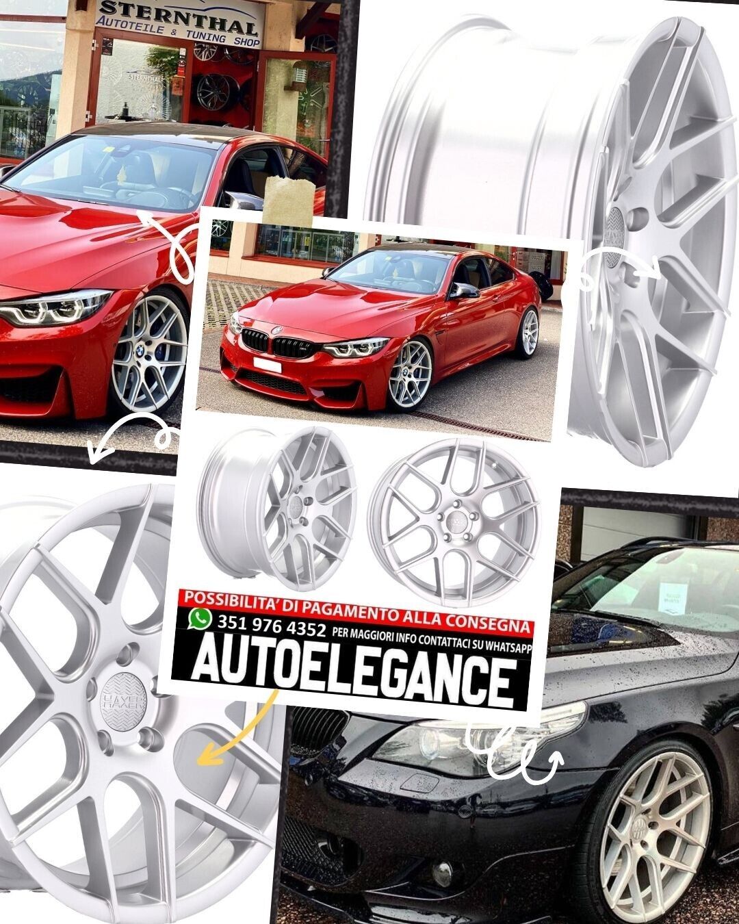 CERCHI CERCHIO IN LEGA 18"Adatto per AUDI BMW CHRYSLER CUPRA FORD INFINITI SKODA