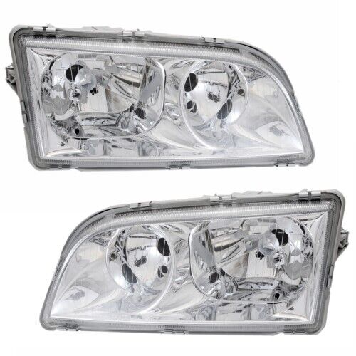 Set faro per Volvo S40 V40 6/98- Cromo H7 Alogeno LWR