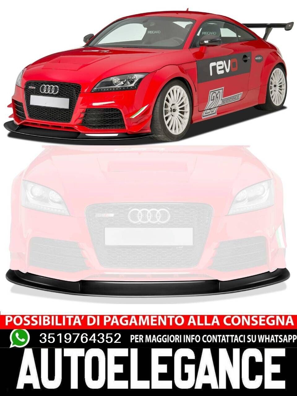 Cup-Spoilerlippe f&uuml;r Audi TT RS 8J CSL317