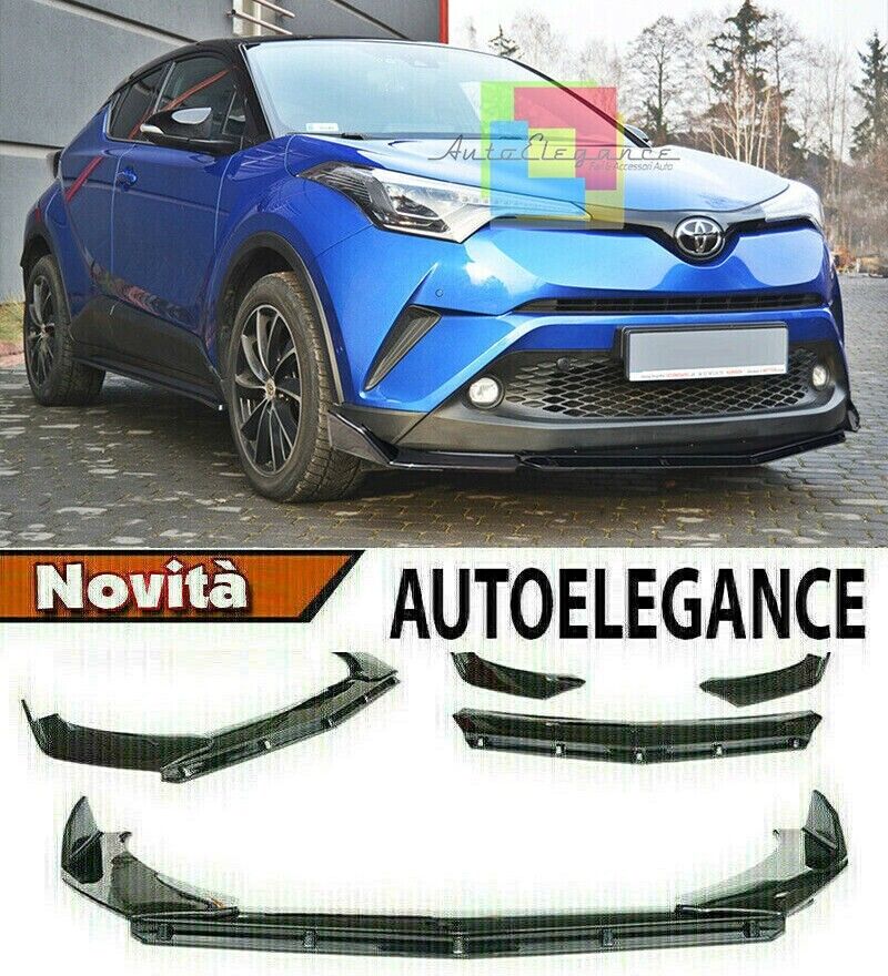 TOYOTA C-HR LAME DE PARE-CHOC AVANT LOOK NOIR BRILLANT RS - 3P -
