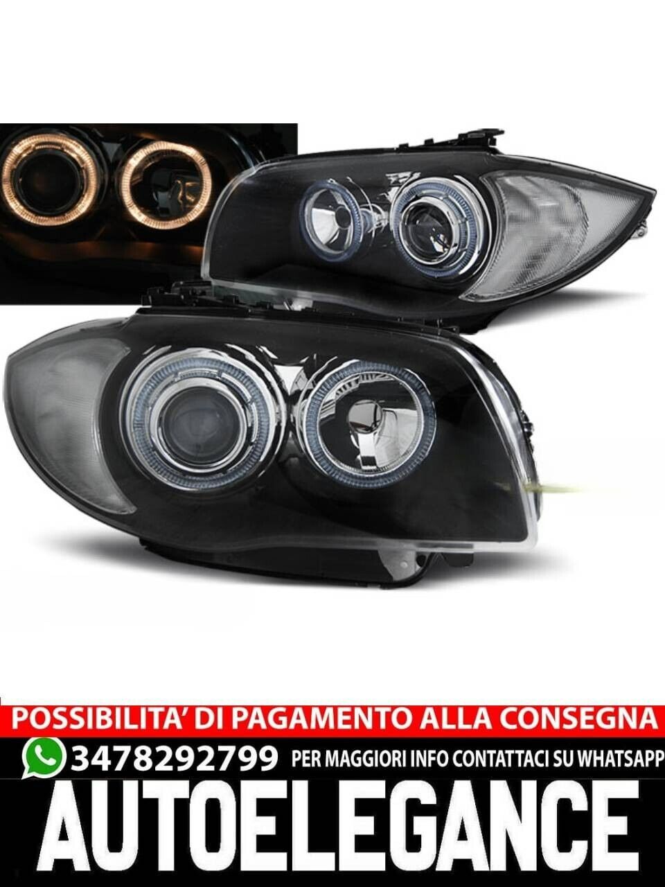 Leuchtt&uuml;rme Angel Eyes Verchromt f&uuml;r BMW 1 E87/E81/82/88 04-11