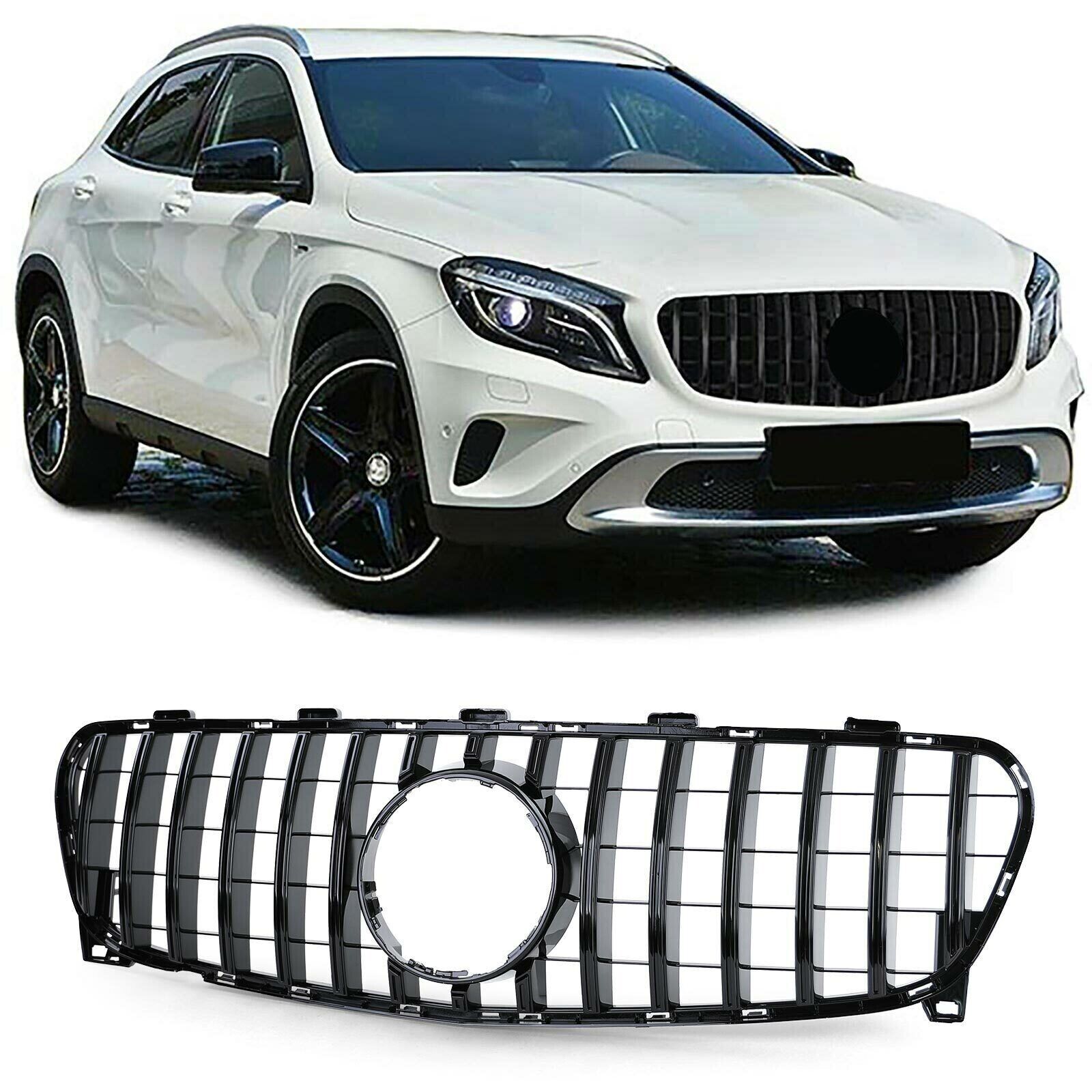 F&Uuml;R MERCEDES GLA X156 2017-2019 FACELIFT SCHWARZ PAN AMERICAN FRONTGRILL