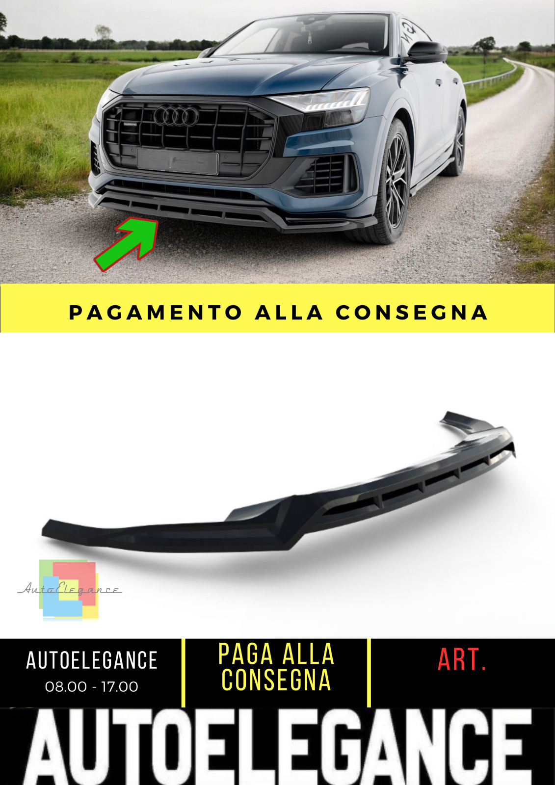 ✨Splitter anteriore Audi Q8 Mk1✨