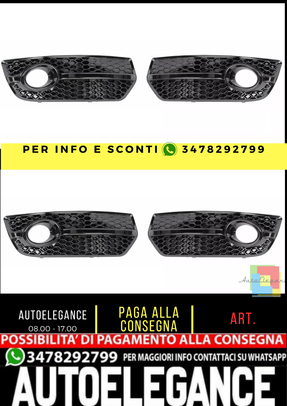 🐆griglia adatta per Audi Q5 8R SQ5🐆