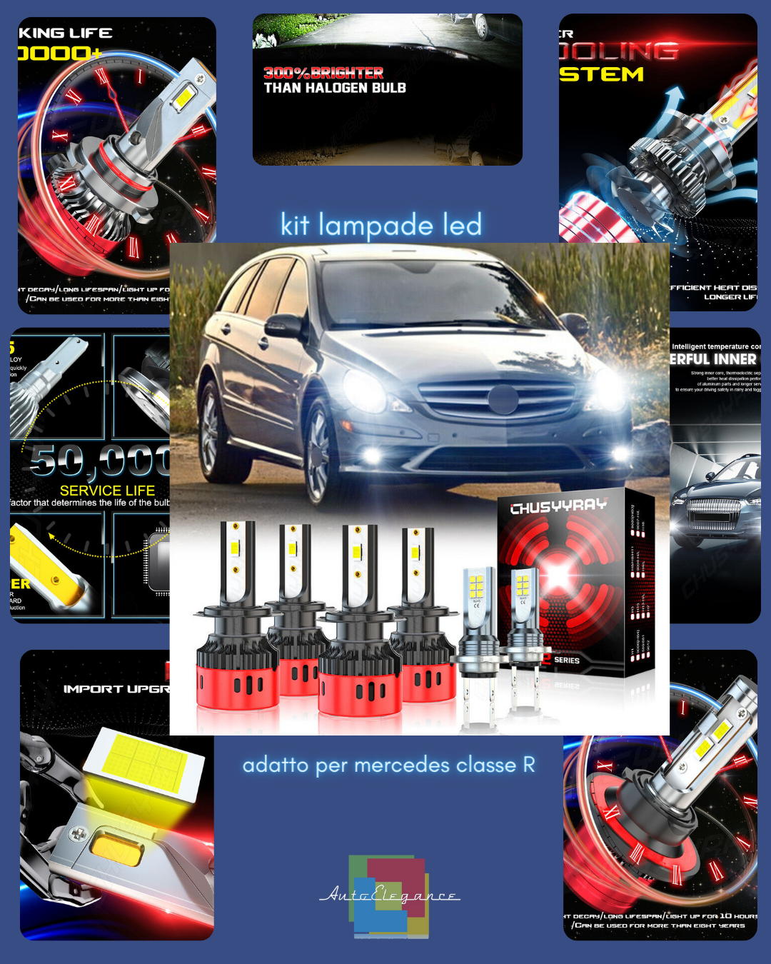 Kit de Bombillas Para LED Adecuado para Mercedes-Benz R350 2006-2010