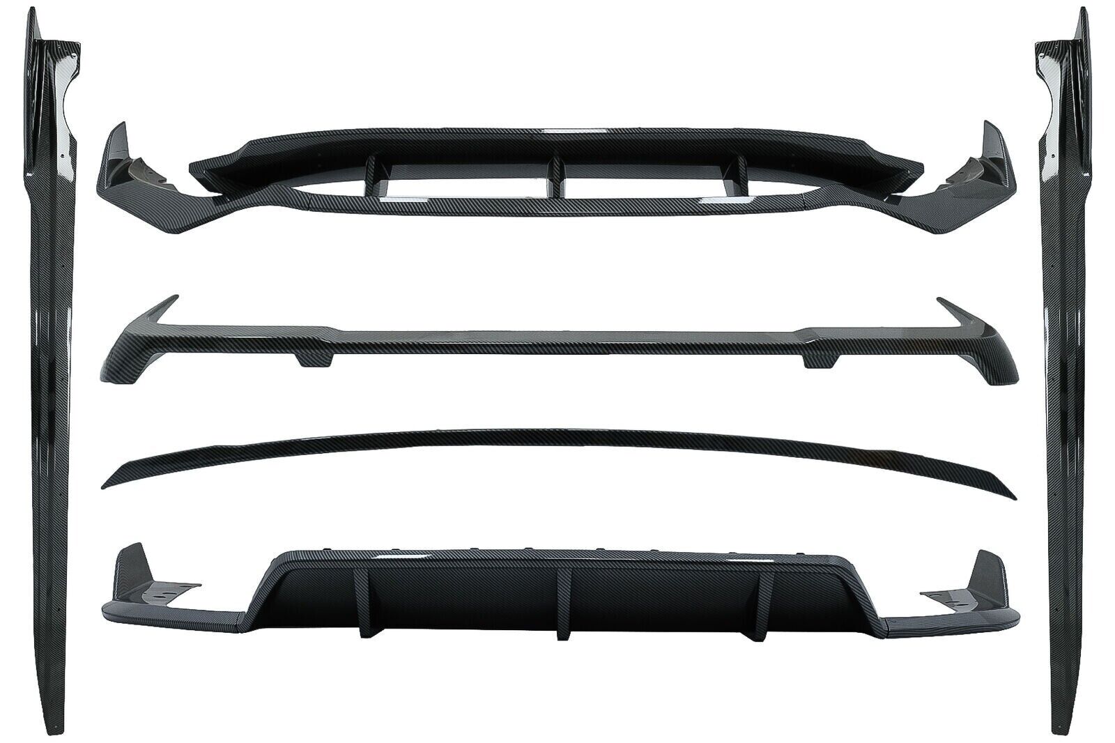 Set Carrocer&iacute;a Aerodin&aacute;mica para BMW X5 G05 2018+ M-TECH Black Knight Design Fib