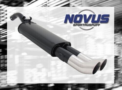 Scarico sportivo NOVUS gruppo N ESD 2x 76 mm aspetto racing per VW Golf 2 Tipo 1