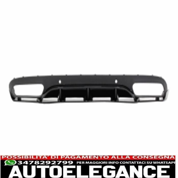 diffusore mantovana paraurti posteriore adatto per mercedes classe c c205 a205 c