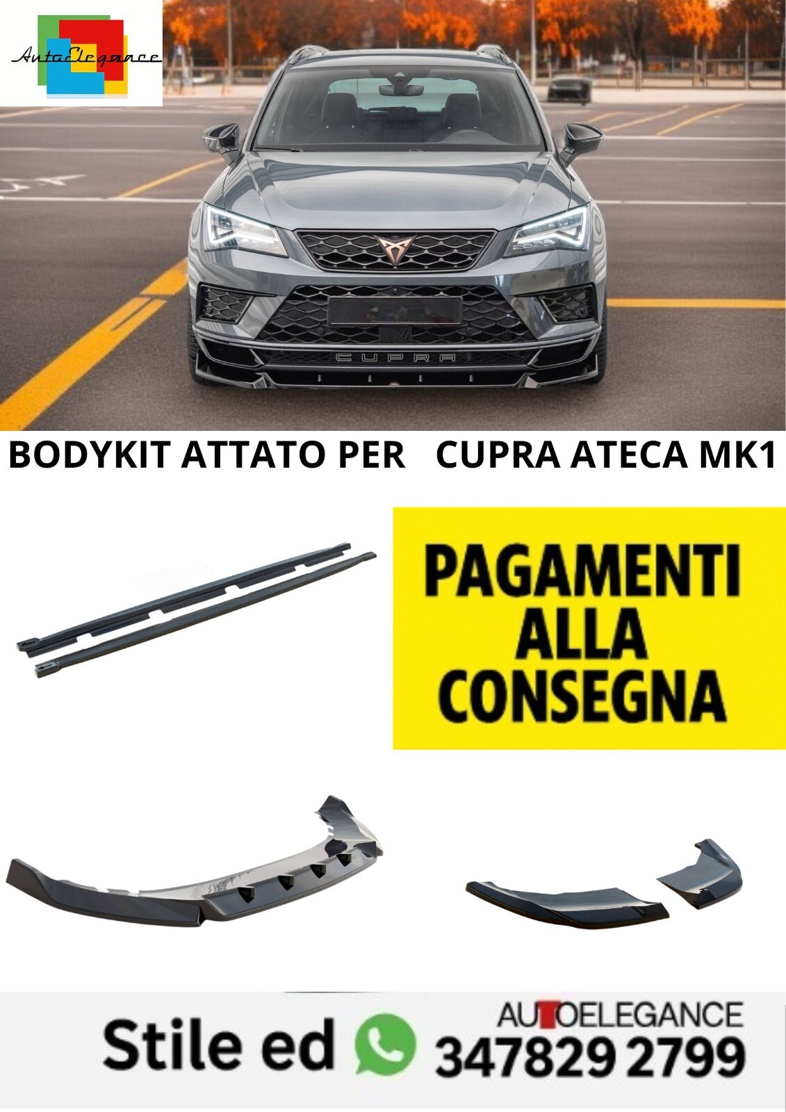 Bodykit V.1 Passend F&uuml;r Cupra Ateca Mk1