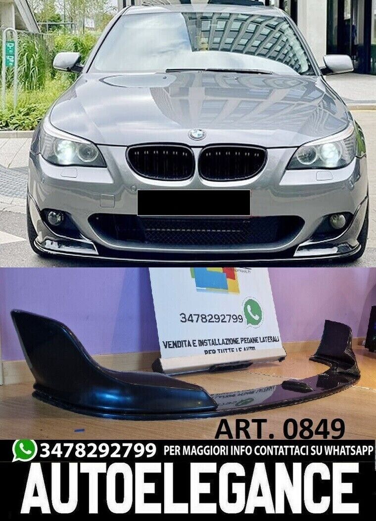 SOUS PARE-CHOC BMW SERIE 5 E60 E61 LAME DU PARE-CHOCS AVANT ABS NOIR BRILLANT MT