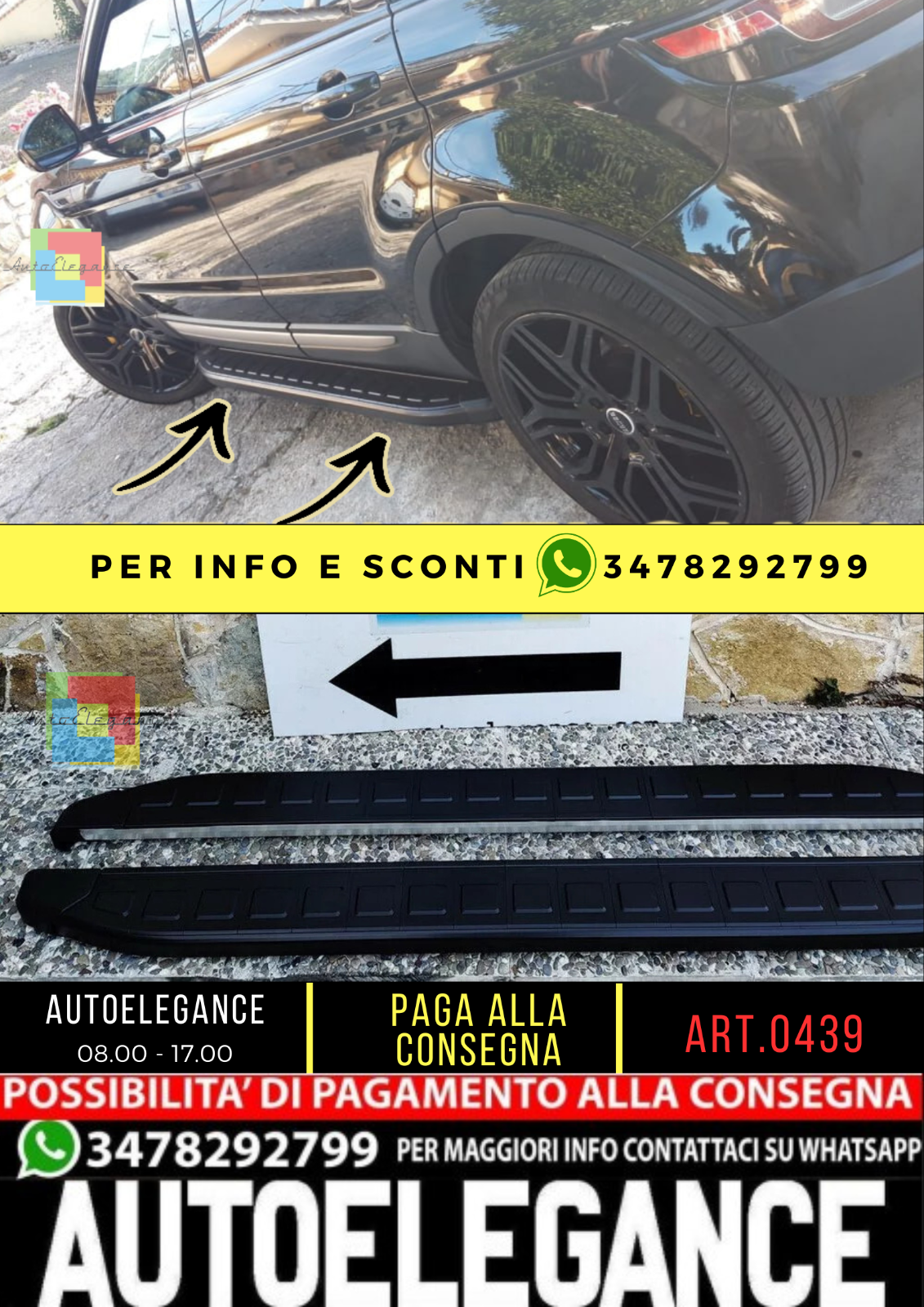 0439 Trittbretter Seitenlichter Passend F&uuml;r Range Rover Evoque 2011-2018