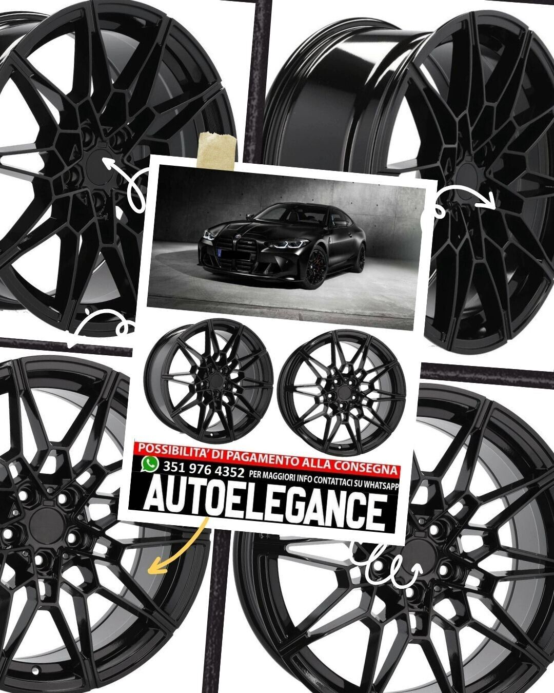 CERCHI CERCHIO IN LEGA 19" Adatto per VW BMW