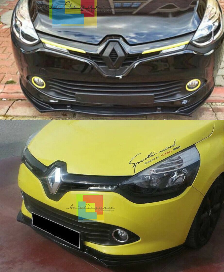 Renault Clio IV 2012 + Lip Spoiler Unten Sto&szlig;stange Vorne ABS / Kunststoff