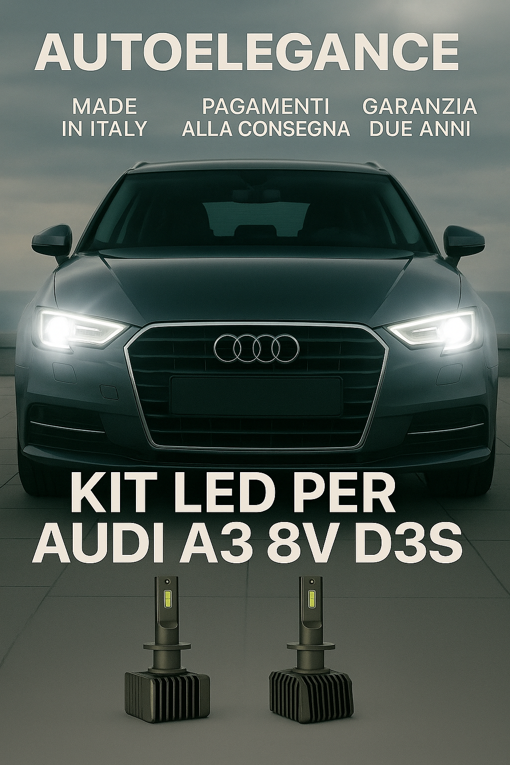 ?KIT LED D3S 6000K Anabbaglianti per Audi A3 8V | Bianco Freddo CANBUS?