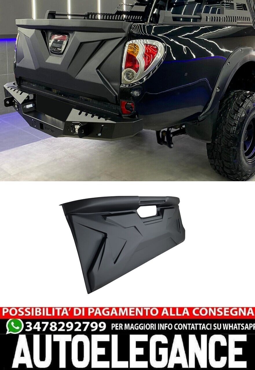 Heckklappenschutz f&uuml;r MITSUBISHI L200 Serie 4 2010 - 2014 Mattschwarz