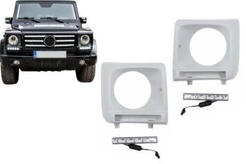 Covers Leuchtt&uuml;rme LED Tfl Licht Diurna f&uuml;r Mercedes G W463 Cromo-Mostra La Hist