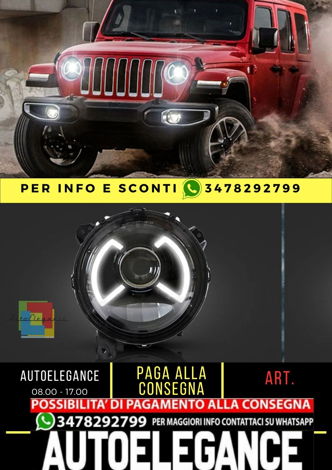 Scheinwerfer Vorne Full LED 9 Zoll f&uuml;r Jeep Wrangler 2018-UP Mit Beleuchtung
