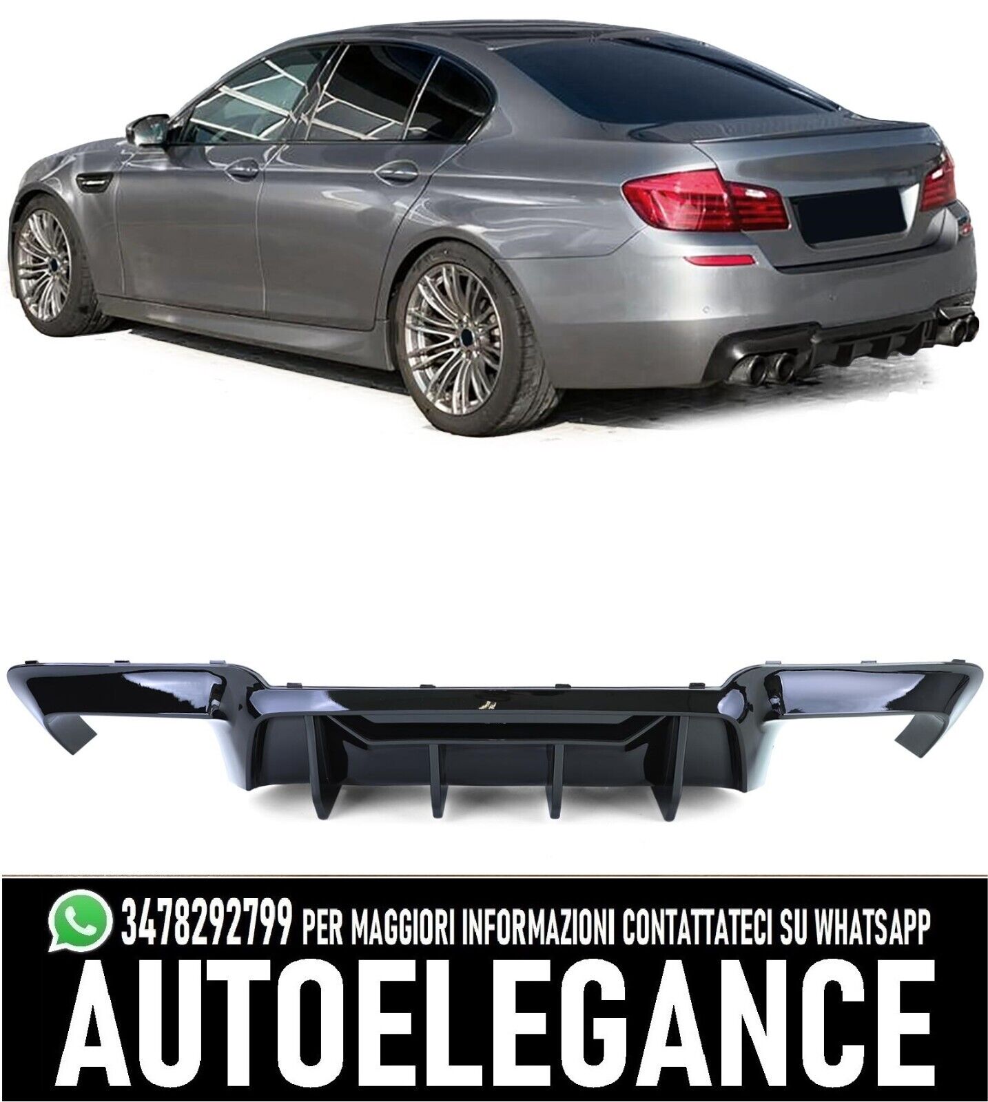 Diffuseur Arri&egrave;re &Agrave; Haute Performance Duplex Poli Adapt&eacute; pour BMW 5er F10