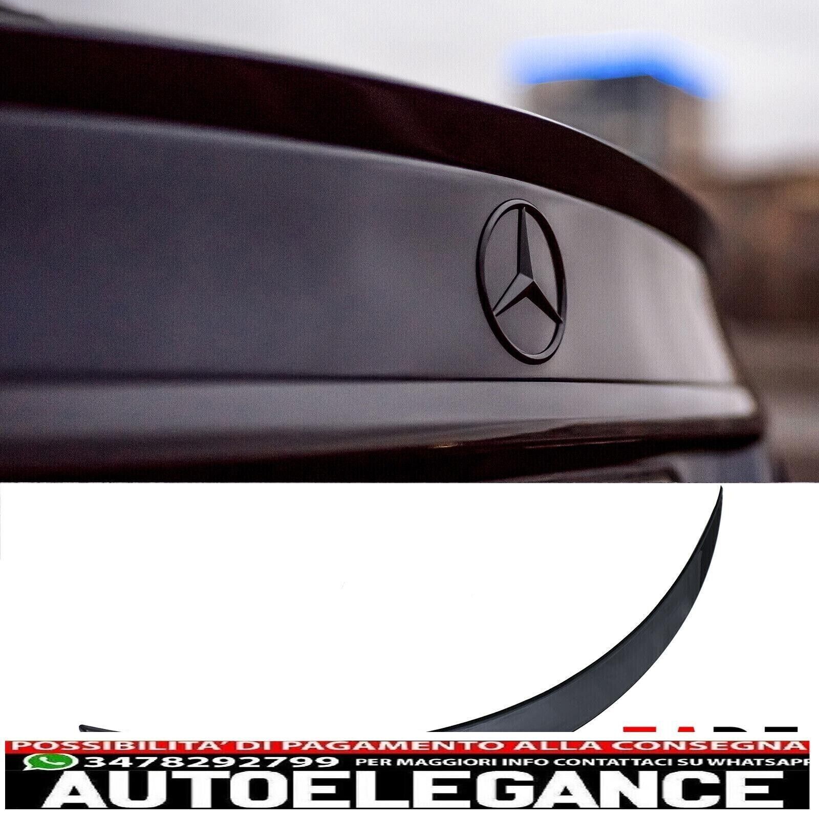 Aler&oacute;n trasero para Mercedes-Benz Clase C W205 AMG negro brillo
