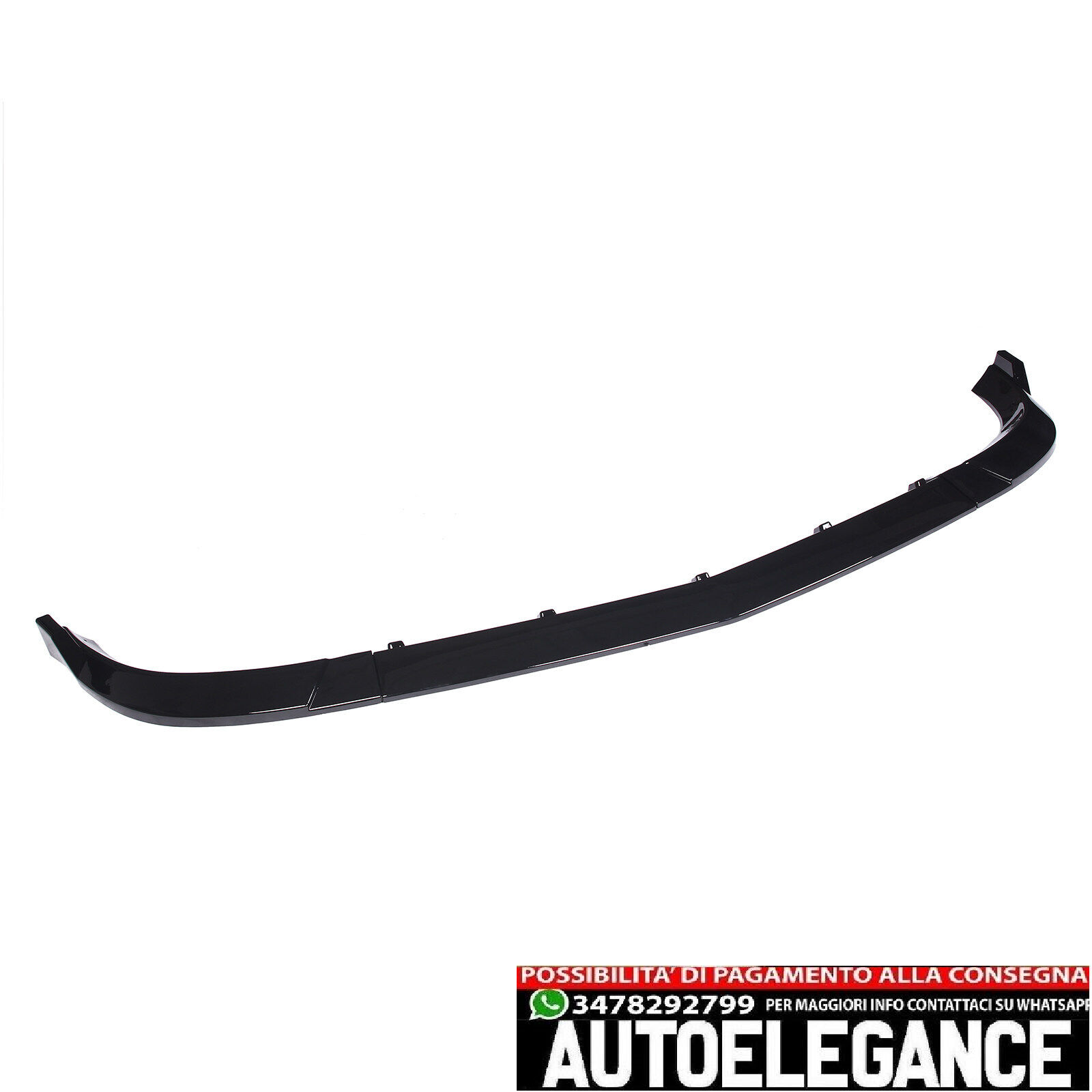 Spoiler Lip Front Lip Black f&uuml;r Mercedes W204 S204 C204 09-11 Spoiler Schwert