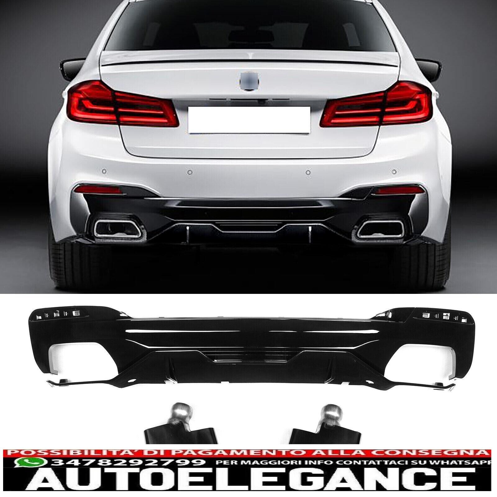 diffusore posteriore + terminali di scarico per bmw serie 5 g30 g31 m550 perform