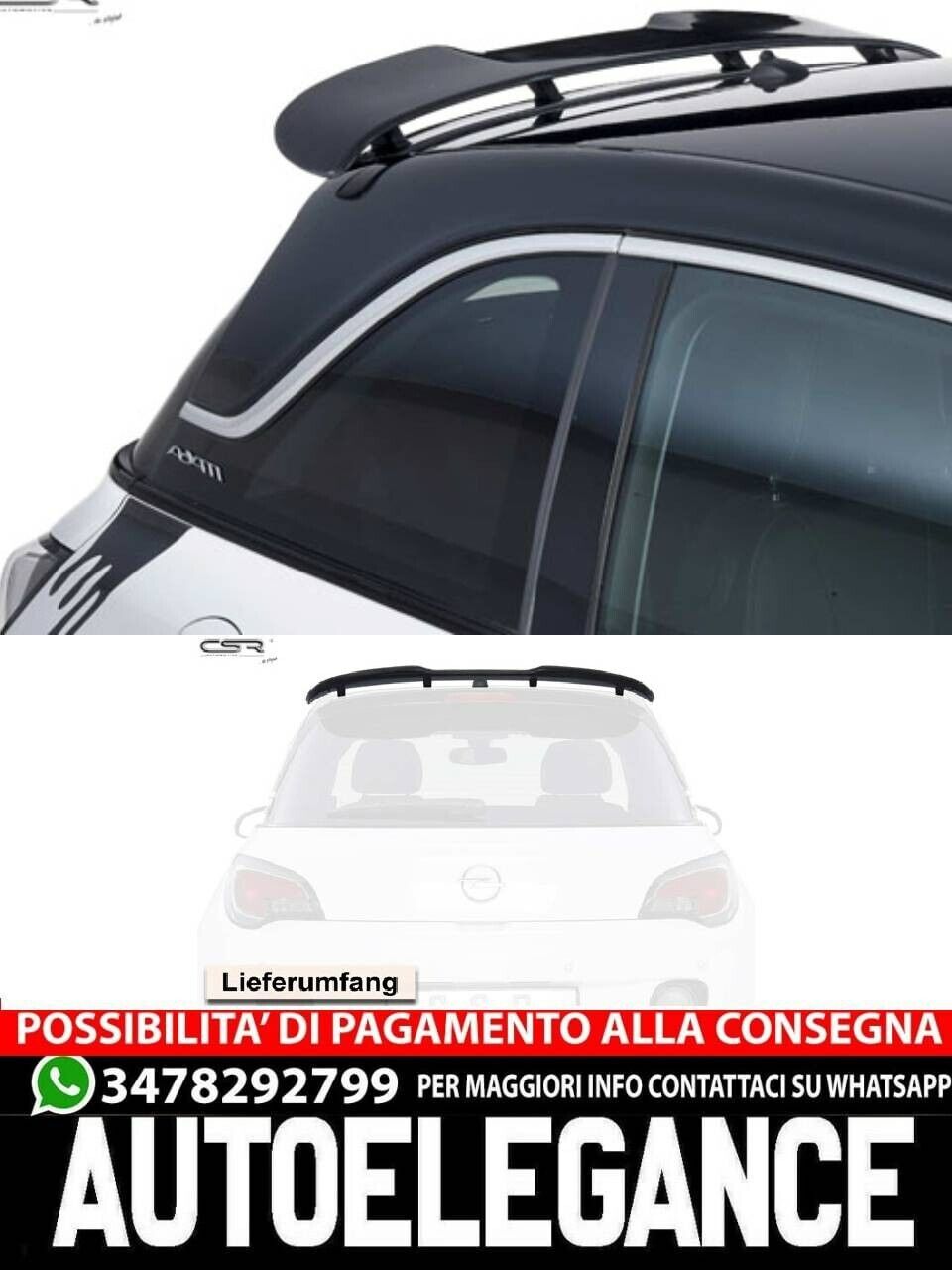 SPOILER adatto per Opel Adam