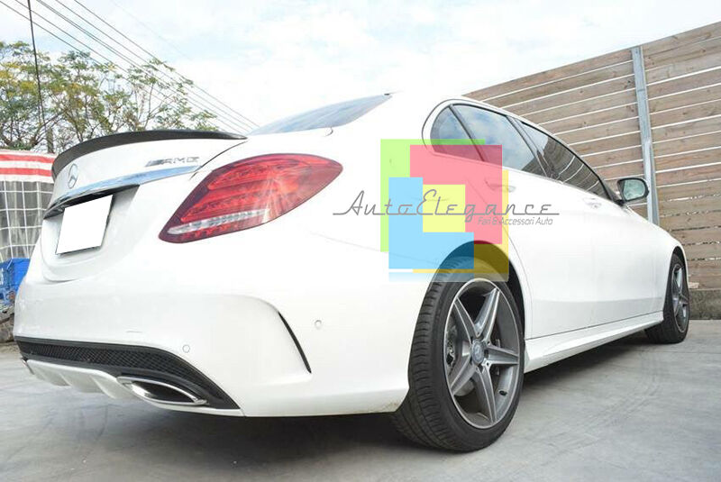 SPOILER POSTERIORE MERCEDES CLASSE C W205 2014+ SUL COFANO IN ABS