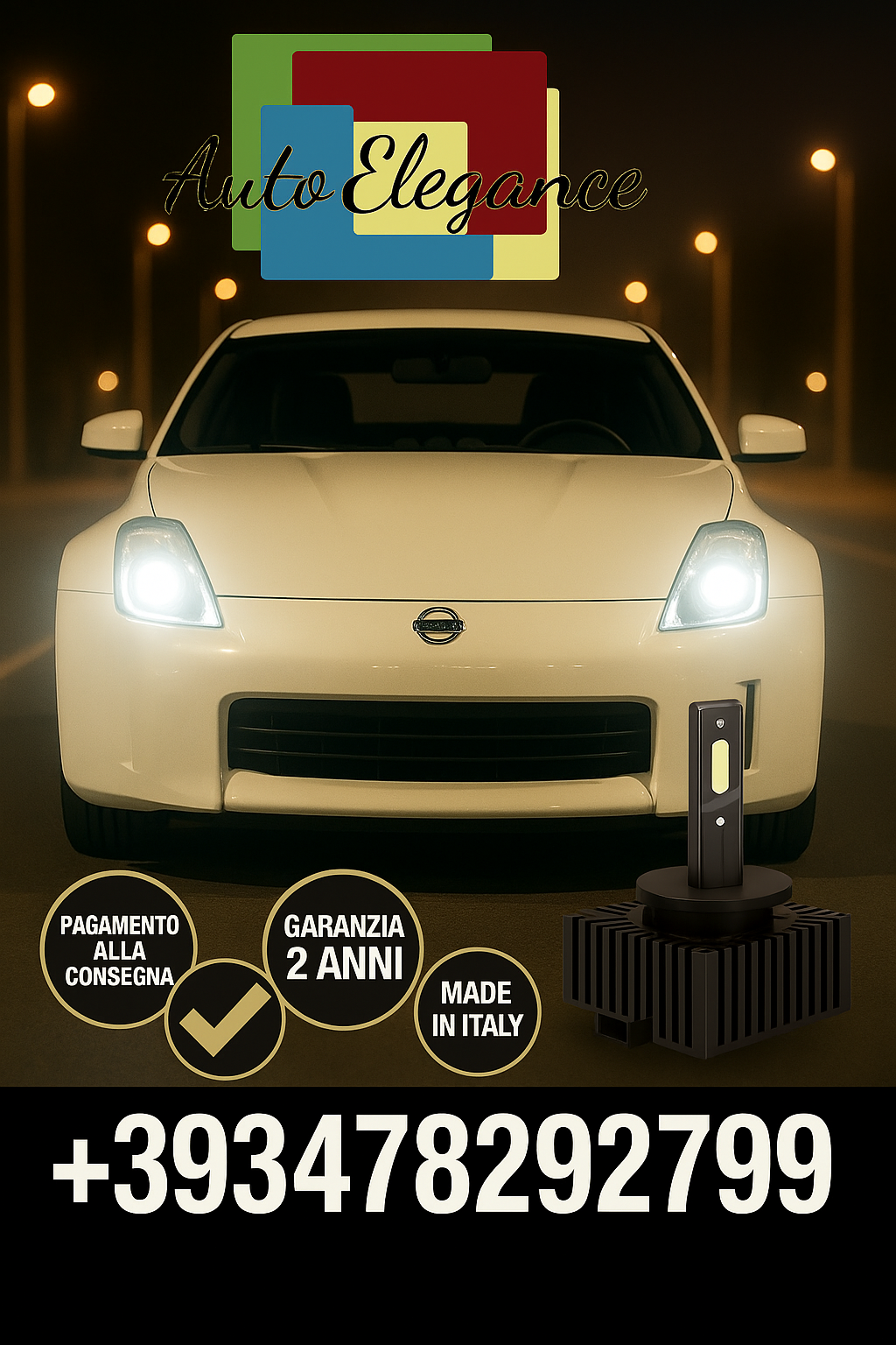 ?KIT LED D1S 6000K BIANCO CANBUS &ndash; Anabbaglianti per Nissan 350Z Coup&eacute;?