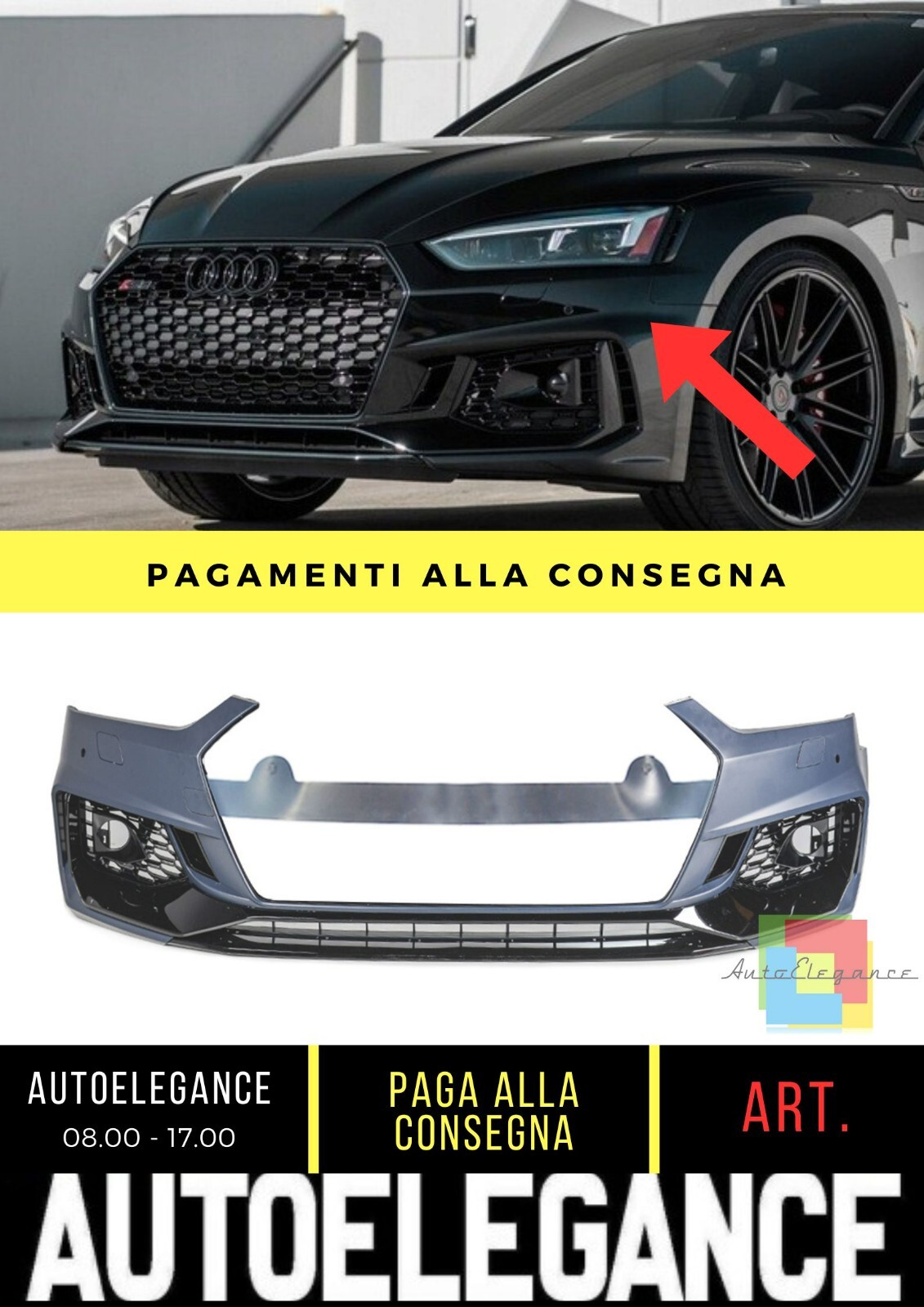 Parachoques Adecuado Para Audi A5 (F5) Coup&eacute; Cabrio Sportback (2016-2019)