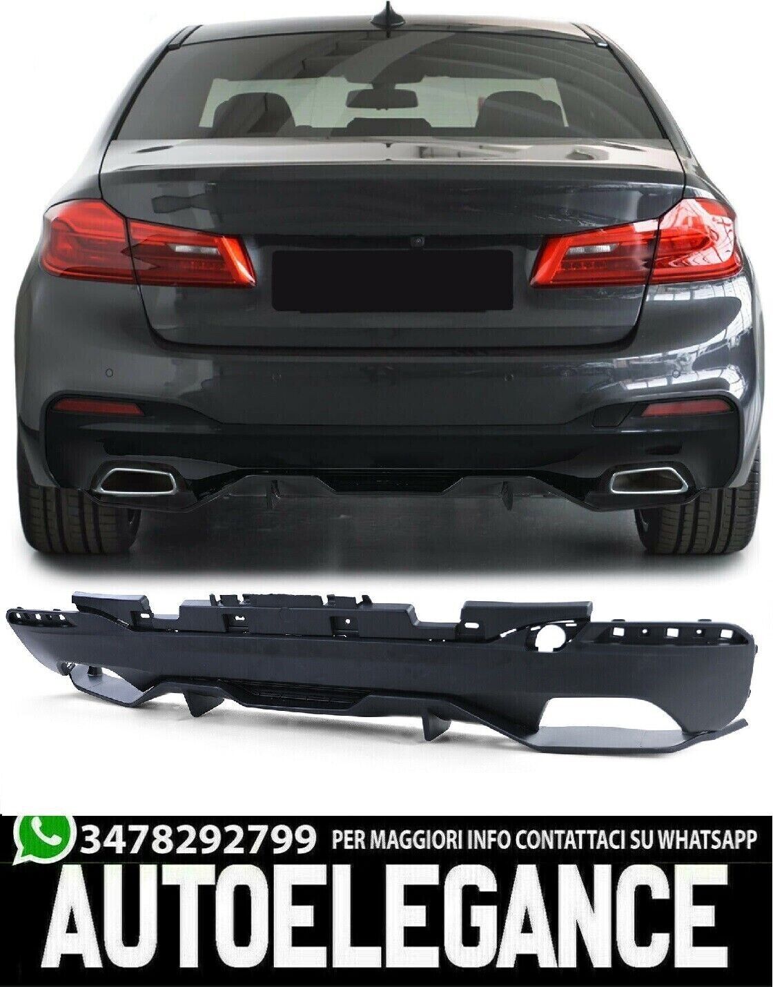 BMW SERIE 5 G30 G31 2016+ DEBAJO PARACHOQUES TRASERO DIFUSOR ABS M LOOK NEGRO