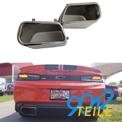 Embouts En Forme De Losange Pour Diffuseur Quatre Voies Spoiler Arri&egrave;re Argent