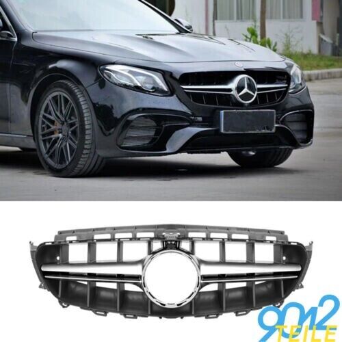 Pour Mercedes Grille W213 S213 Poli Chrome E63 AMG Look Grille Radiateur Grille