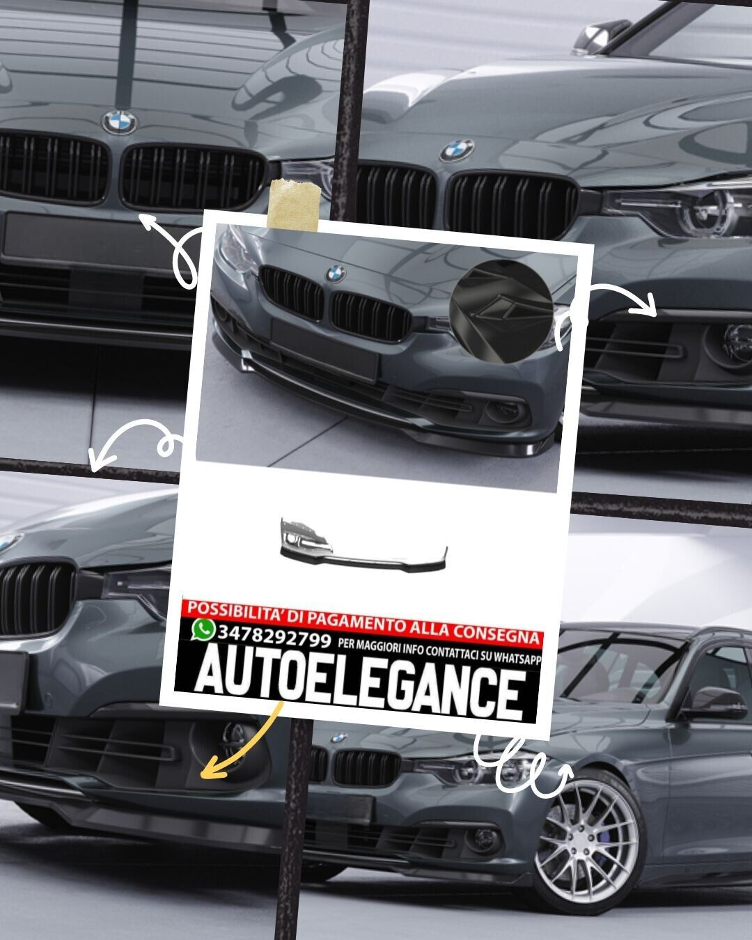 SPOILER adatto per BMW 3er F30/F31